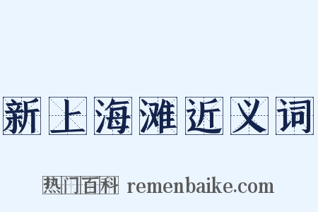 新上海滩近义词是什么意思的图片